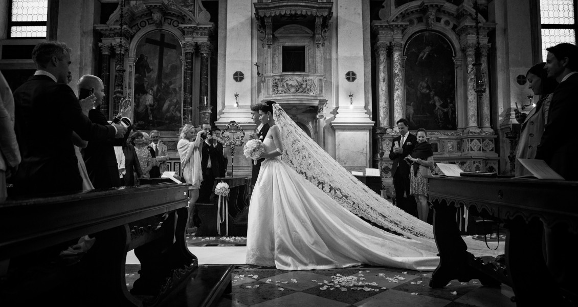 Cérémonie de mariage catholique Venise